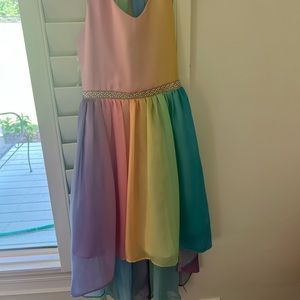 Rare editions dress size 7 rainbow